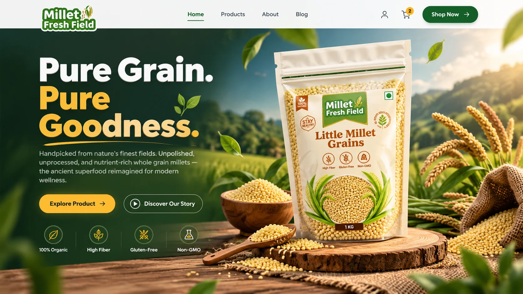 Pure grain. Pure goodness.